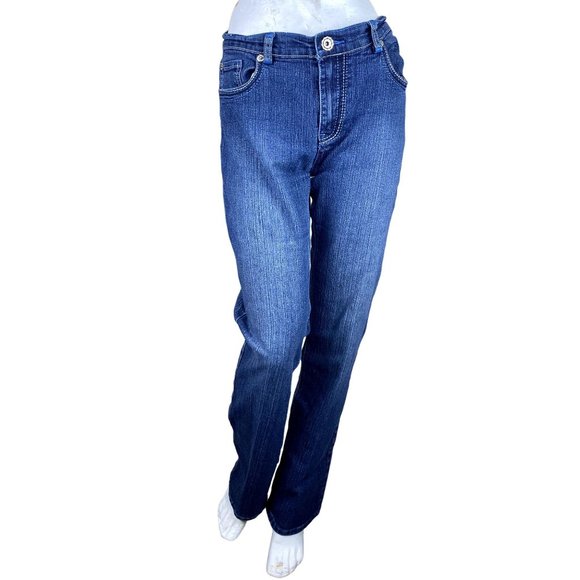 COOGI Denim - COOGI straight leg jeans,, size 15/16, COOGI logo on pockets, 9 inch rise